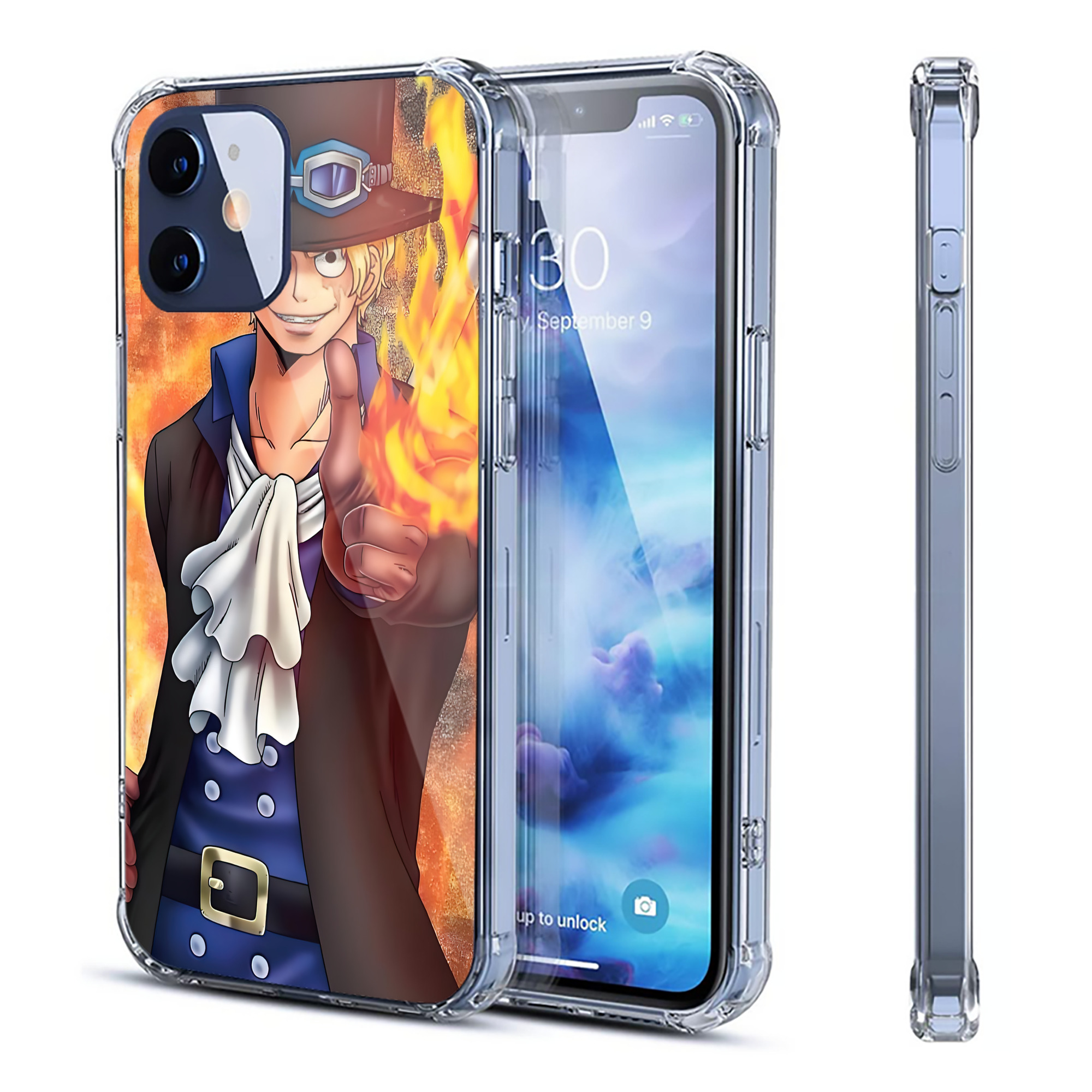 （画像用） ワンピース ONE PIECE 【iPhone 12シリーズ対応】透明スマホケース（クリアソフトケース）